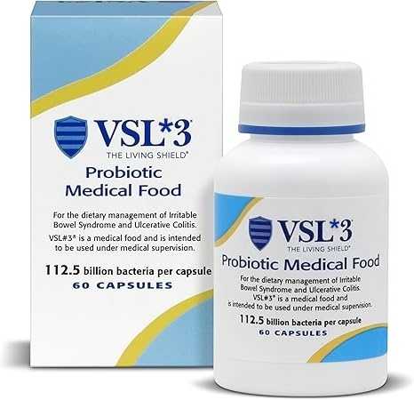 VSL*#3® Probiotics for Digestive Health, IBS & UC Symptoms - 112.5B CFUs, High-Potency, Multi-Strain, Live, Refrigerated Probiotic,